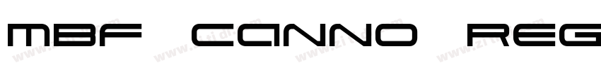 MBF Canno Regular字体转换